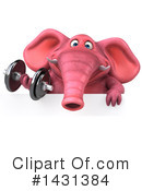 Pink Elephant Clipart #1431384 by Julos