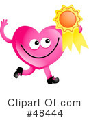 Pink Heart Character Clipart #48444 by Prawny
