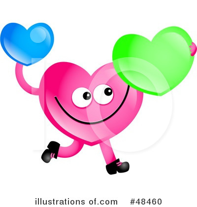 Pink Heart Character Clipart #48460 by Prawny