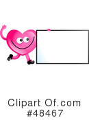 Pink Heart Character Clipart #48467 by Prawny