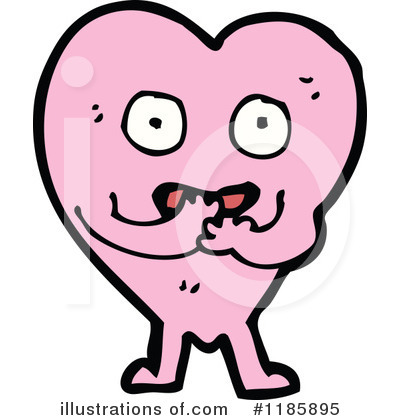Royalty-Free (RF) Pink Heart Clipart Illustration by lineartestpilot - Stock Sample #1185895