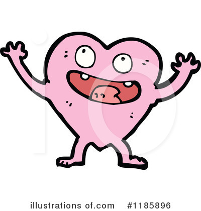 Royalty-Free (RF) Pink Heart Clipart Illustration by lineartestpilot - Stock Sample #1185896