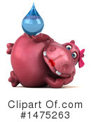 Pink Hippo Clipart #1475263 by Julos