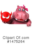 Pink Hippo Clipart #1475264 by Julos