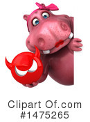 Pink Hippo Clipart #1475265 by Julos