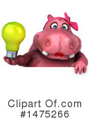 Pink Hippo Clipart #1475266 by Julos