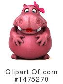 Pink Hippo Clipart #1475270 by Julos
