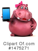 Pink Hippo Clipart #1475271 by Julos