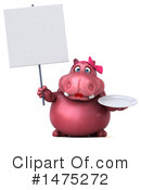 Pink Hippo Clipart #1475272 by Julos