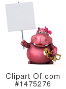 Pink Hippo Clipart #1475276 by Julos