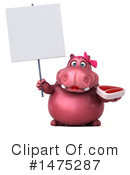 Pink Hippo Clipart #1475287 by Julos