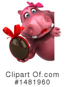 Pink Hippo Clipart #1481960 by Julos