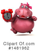Pink Hippo Clipart #1481962 by Julos