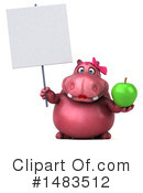 Pink Hippo Clipart #1483512 by Julos