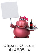 Pink Hippo Clipart #1483514 by Julos