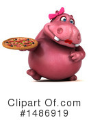 Pink Hippo Clipart #1486919 by Julos