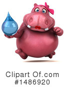Pink Hippo Clipart #1486920 by Julos