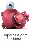 Pink Hippo Clipart #1486921 by Julos