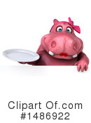 Pink Hippo Clipart #1486922 by Julos