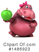 Pink Hippo Clipart #1486923 by Julos