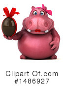 Pink Hippo Clipart #1486927 by Julos
