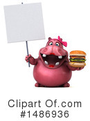 Pink Hippo Clipart #1486936 by Julos