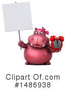 Pink Hippo Clipart #1486938 by Julos