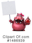 Pink Hippo Clipart #1486939 by Julos