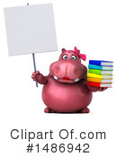 Pink Hippo Clipart #1486942 by Julos