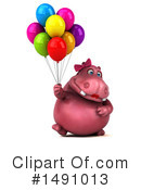 Pink Hippo Clipart #1491013 by Julos
