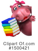 Pink Hippo Clipart #1500421 by Julos