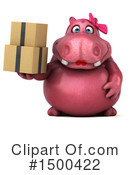 Pink Hippo Clipart #1500422 by Julos