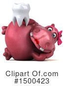 Pink Hippo Clipart #1500423 by Julos