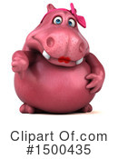 Pink Hippo Clipart #1500435 by Julos