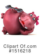 Pink Hippo Clipart #1516218 by Julos