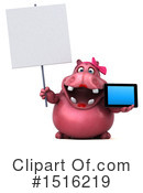 Pink Hippo Clipart #1516219 by Julos
