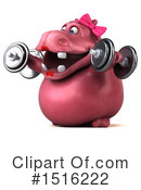 Pink Hippo Clipart #1516222 by Julos