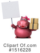 Pink Hippo Clipart #1516228 by Julos
