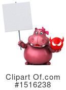 Pink Hippo Clipart #1516238 by Julos
