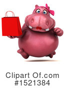 Pink Hippo Clipart #1521384 by Julos
