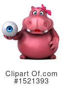 Pink Hippo Clipart #1521393 by Julos