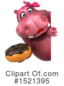 Pink Hippo Clipart #1521395 by Julos