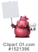 Pink Hippo Clipart #1521396 by Julos