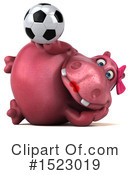 Pink Hippo Clipart #1523019 by Julos