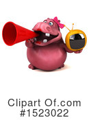 Pink Hippo Clipart #1523022 by Julos