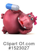 Pink Hippo Clipart #1523027 by Julos