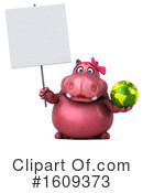 Pink Hippo Clipart #1609373 by Julos