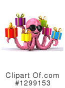 Pink Octopus Clipart #1299153 by Julos