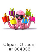 Pink Octopus Clipart #1304933 by Julos