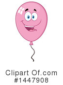 Pink Party Balloon Clipart #1447908 by Hit Toon